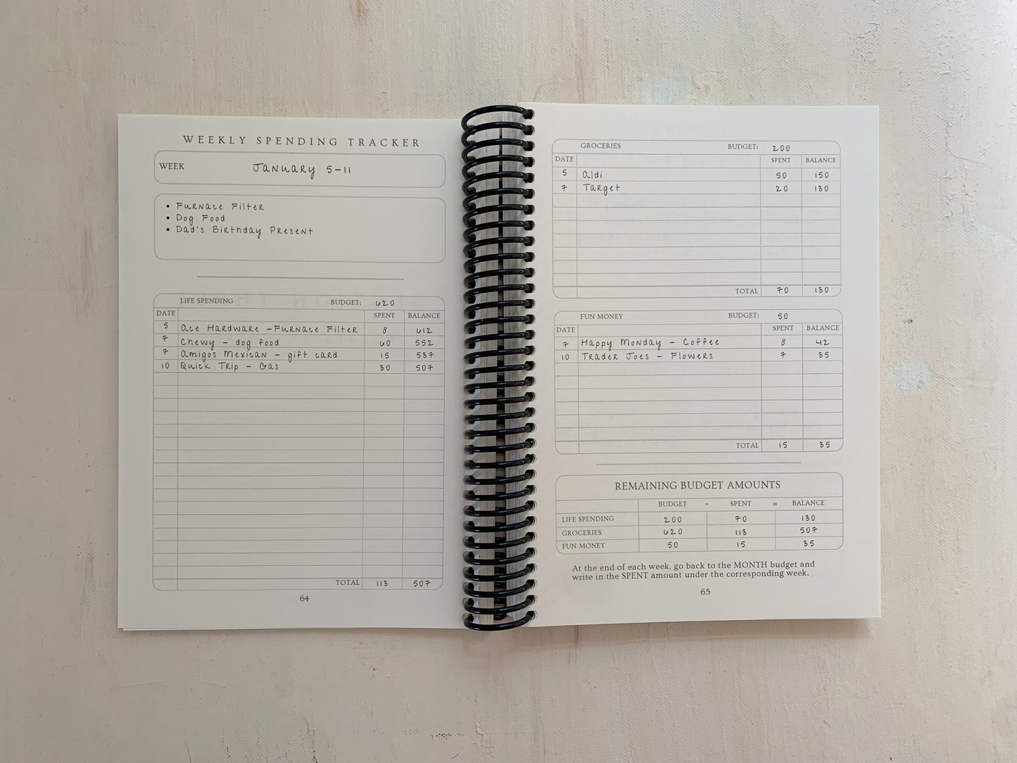 The Vacation Collection - Simply Minimal Budget Journal