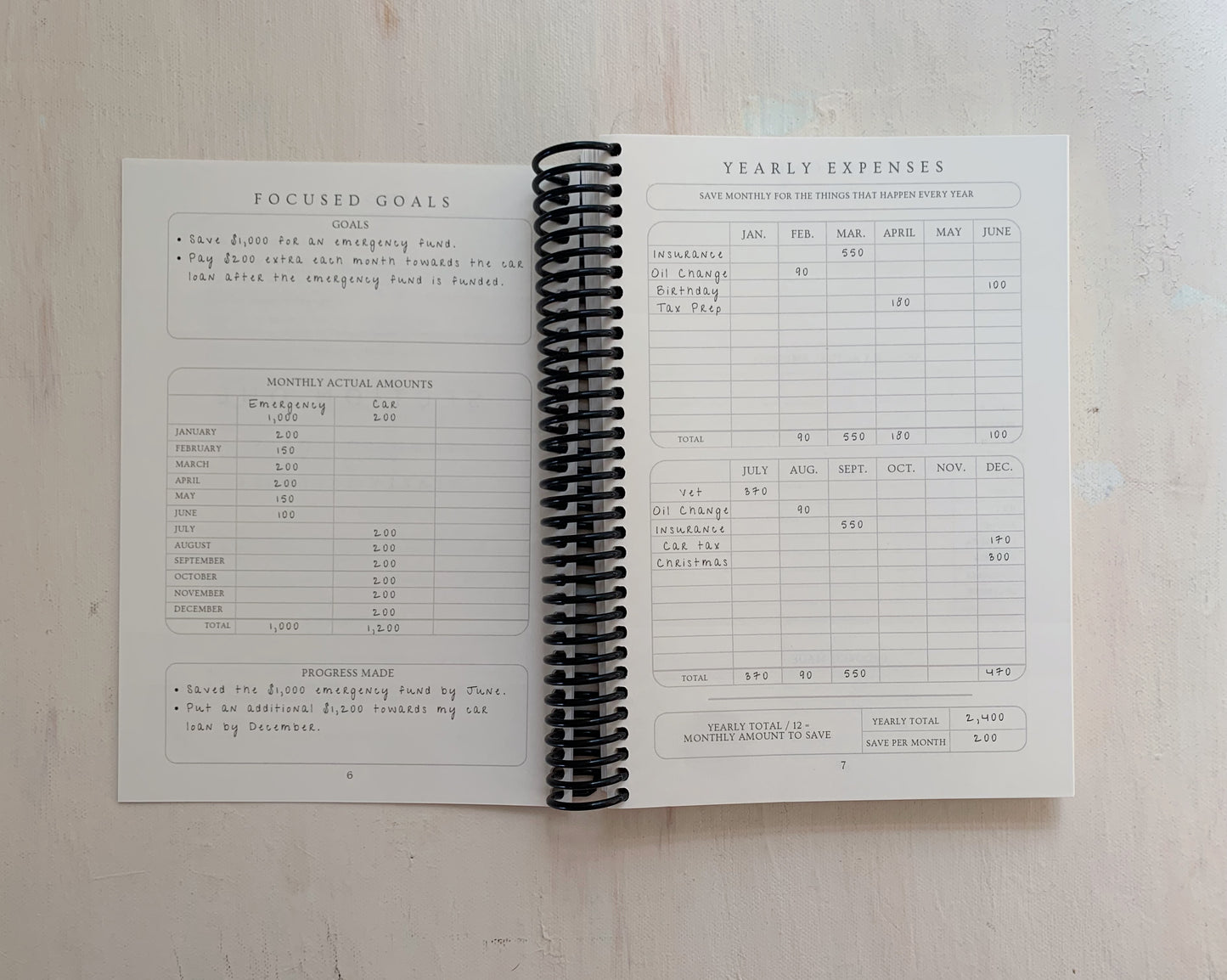 The Vacation Collection - Simply Minimal Budget Journal