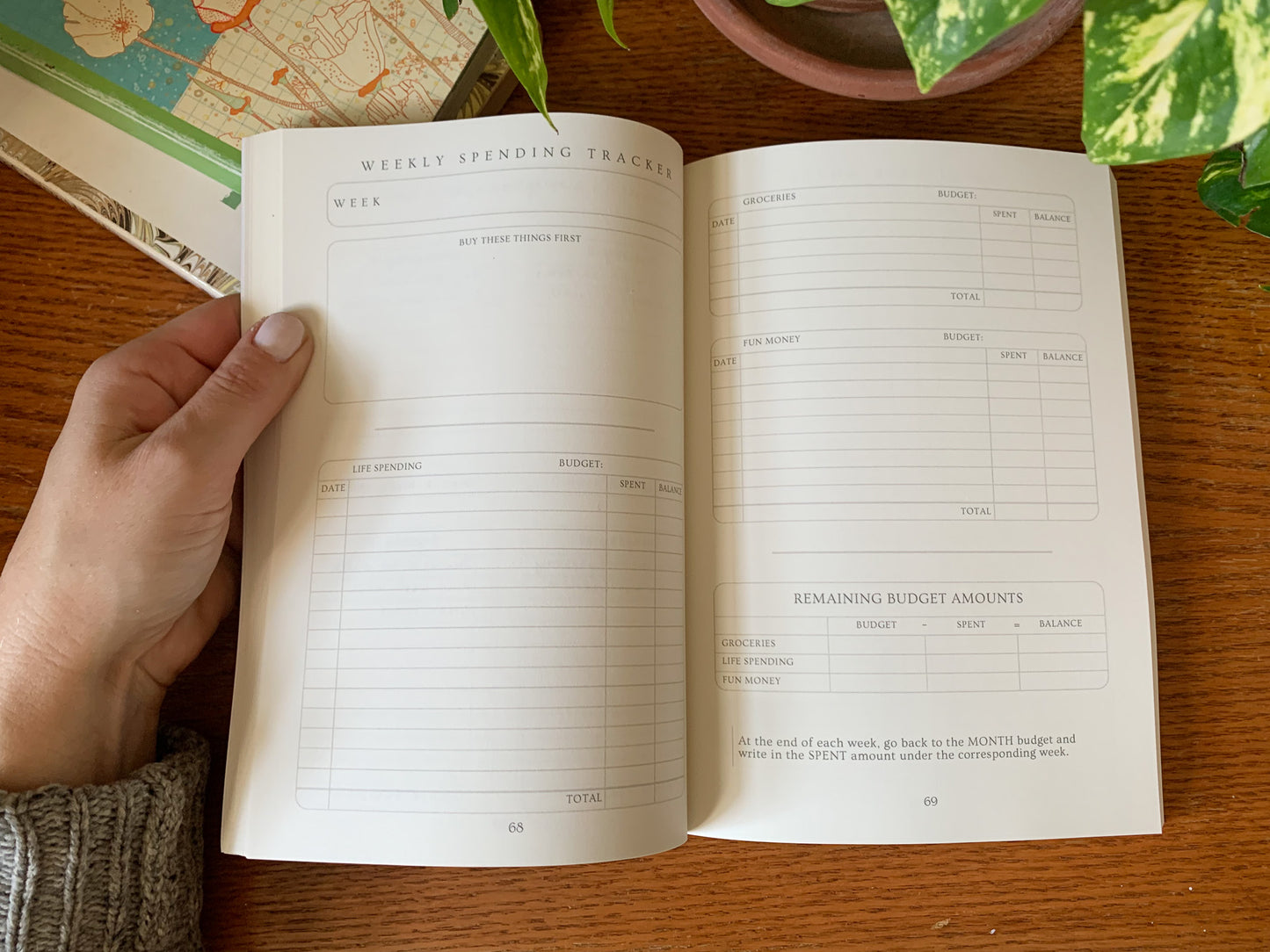 Cream | Simply Minimal - Money & Tasks Journal