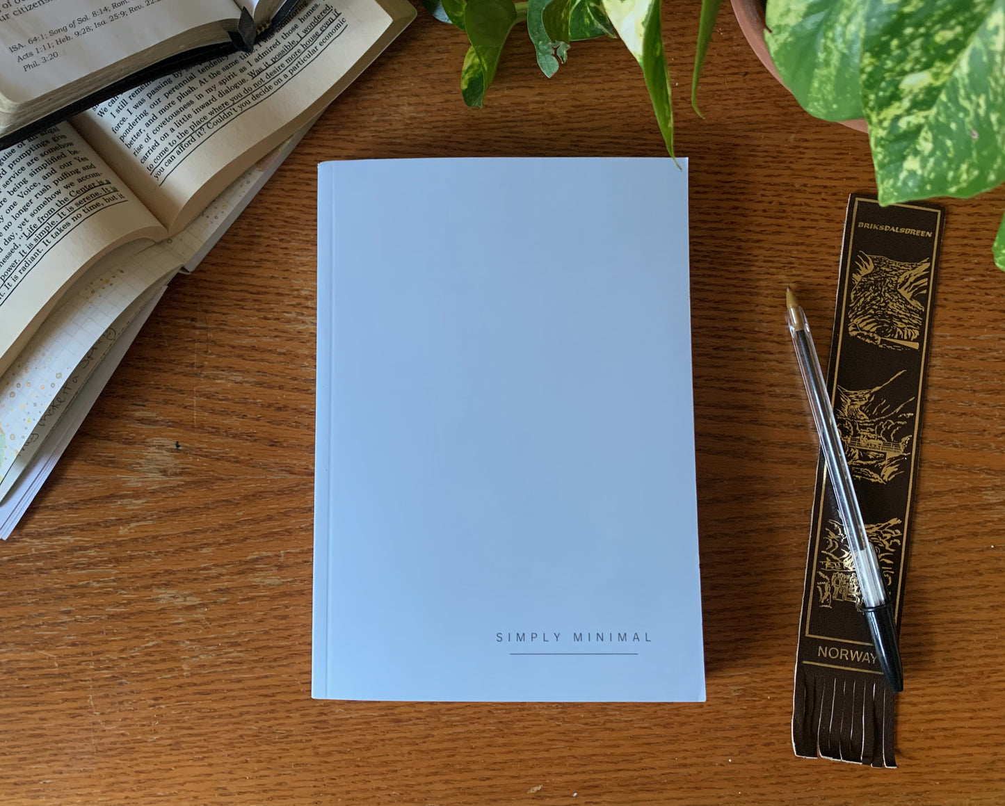 Blue | Simply Minimal - Money & Tasks Journal