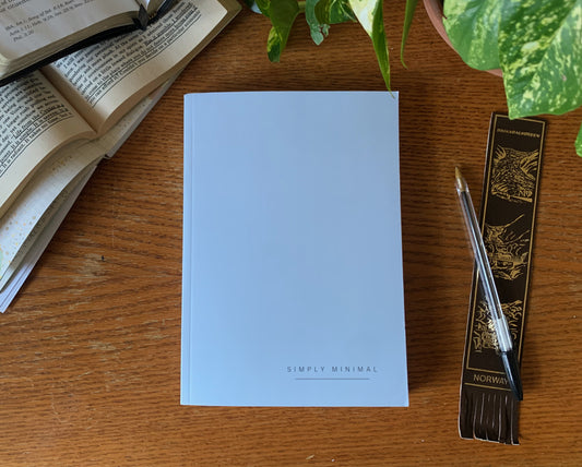 Blue | Simply Minimal - Money & Tasks Journal