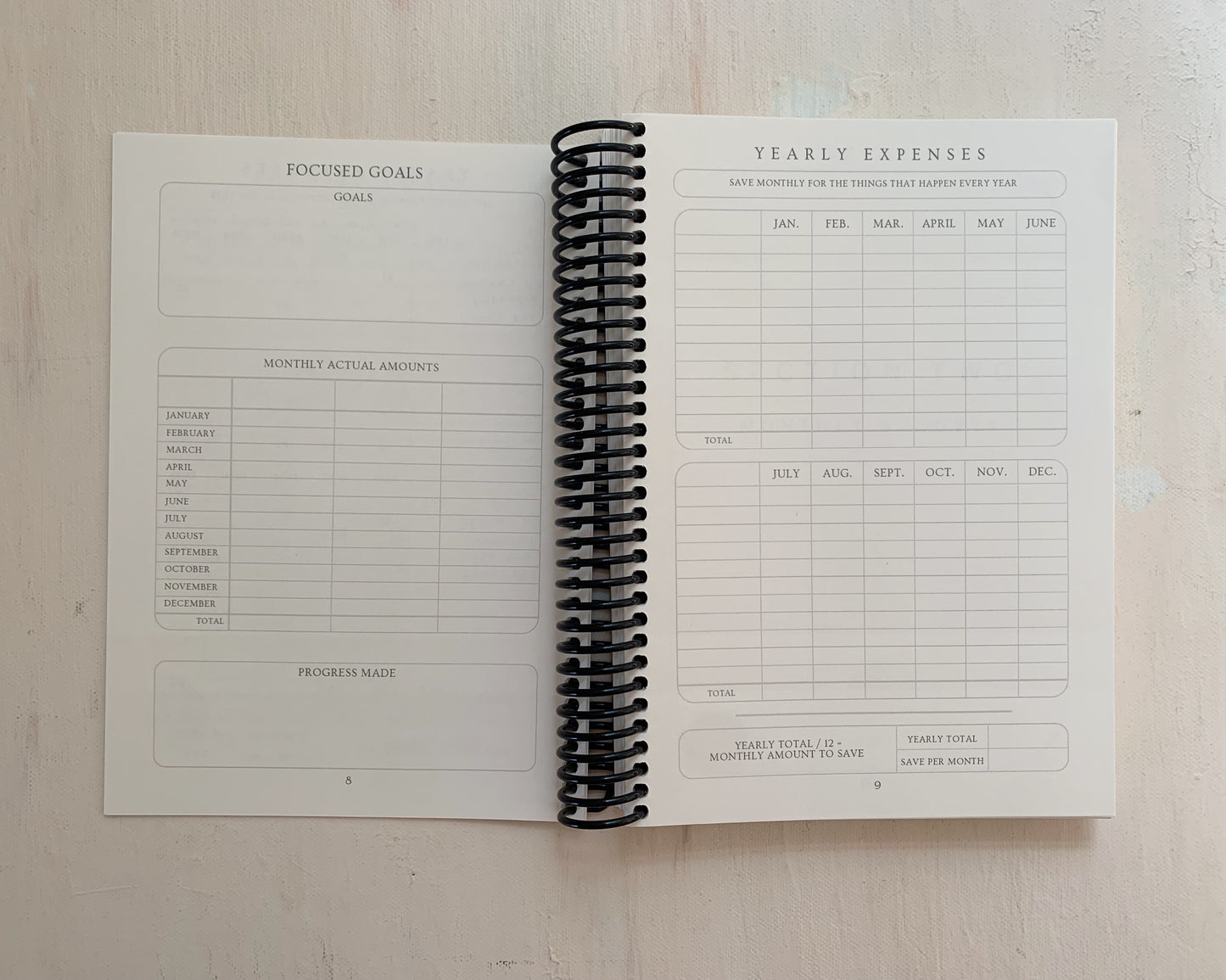 The Vacation Collection - Simply Minimal Budget Journal